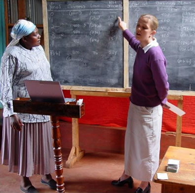 Volunteer training in Tanzania