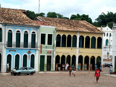 The streets of Len��is, Brazil