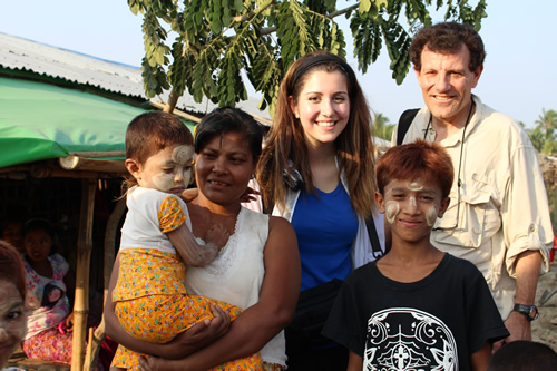 Nicholas Kristof in Myanmar.