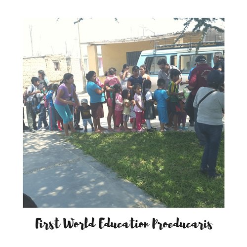 First World Education volunteers
