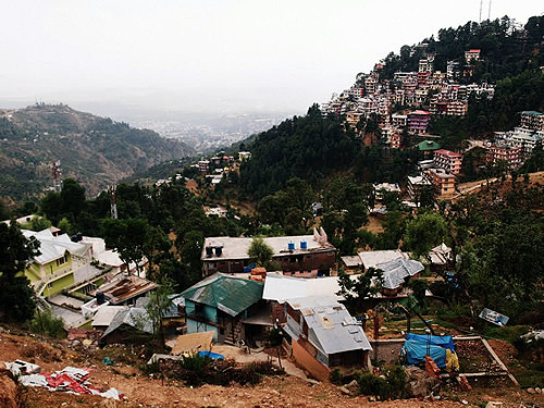 View of Mcleod Ganj, India.