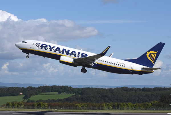 Budget flights within Europe with Ryanair