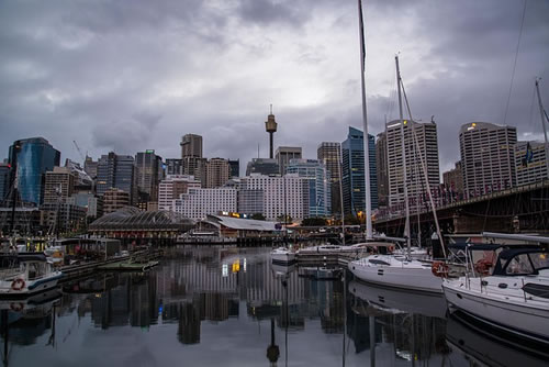 Darling harbour in Sydney, Australia