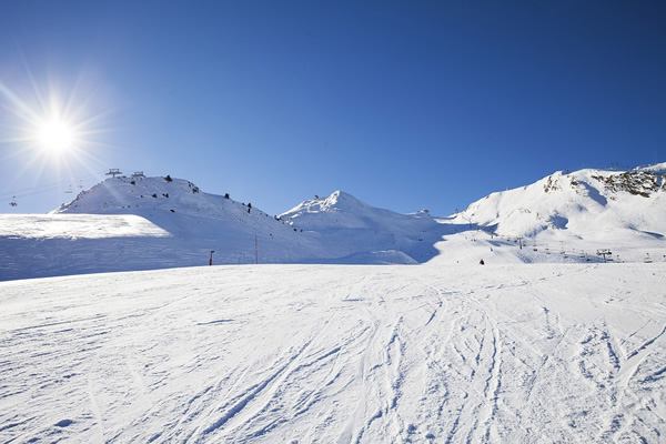 A ski slope in Andorra
