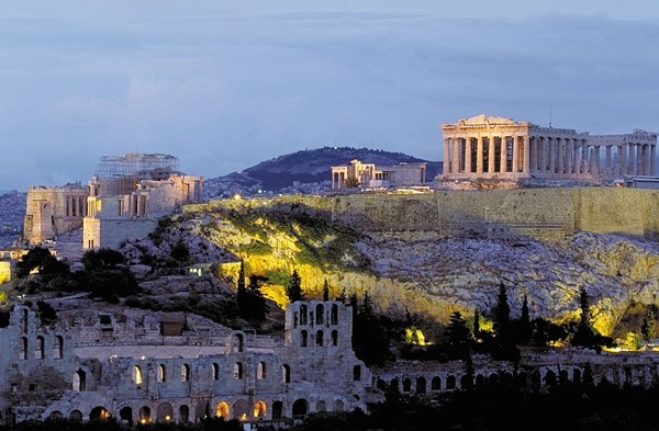 A view of the Parthenon in Athens, Greece, where the Olympics of 2004 were hosted.