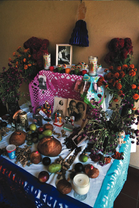 Altar in Oaxaca, Mexico: Honoring Tradition