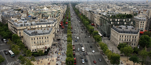 Boulevard in Paris, France