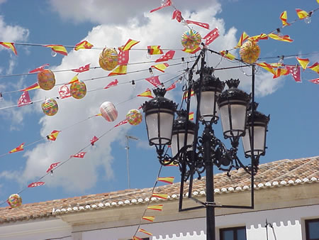 Festival Decorations in Titulcia, Spain