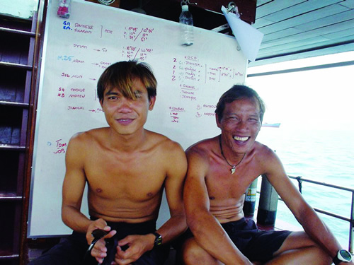 PADI diver guides in Vietnam