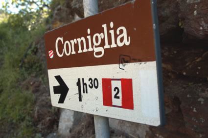 Corniglia in Italy in The Cinque Terre