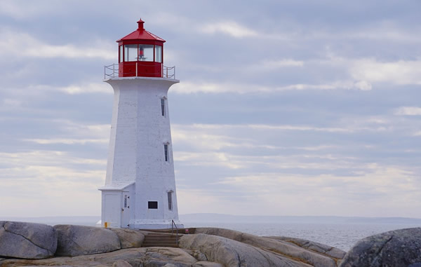 A lighthouse in Nova Scotia