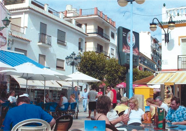 Cafe in San Miguel, Spain.