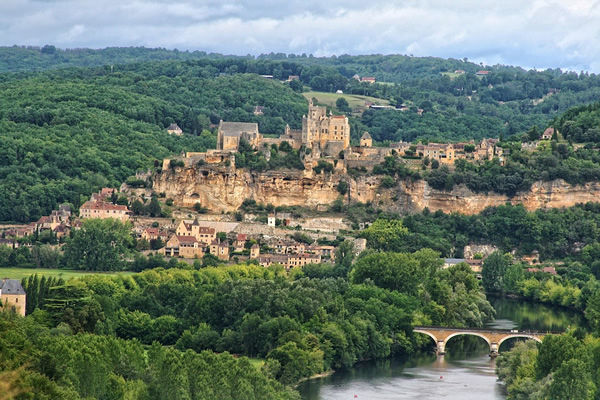 The town of Perigord in Dordogne, France