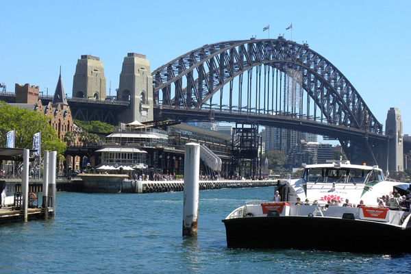 View of Sydney, Australia from the waterfront