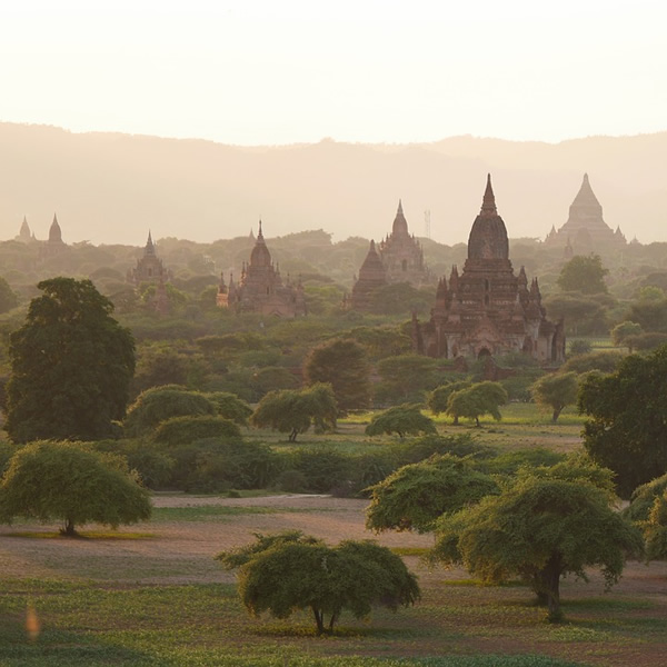 The wonder of the pagodas of Bagan, Myanmar