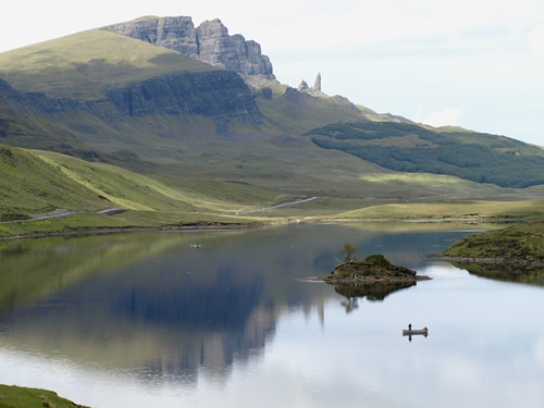A peaceful lake on the Isle of Skye