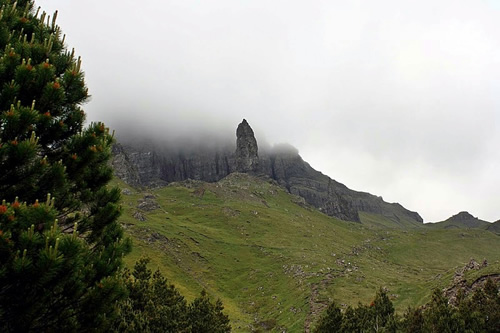 Old Man of Storrs stone on Isle of Skye