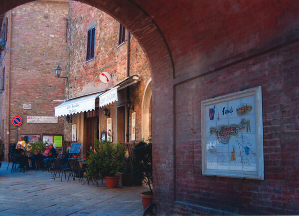 Restaurant in Panicale, Italy.