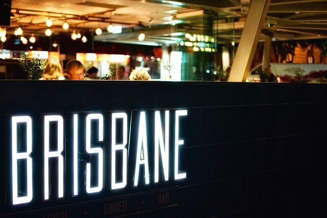 A bar is part the exciting nightlife scene in Brisbane.