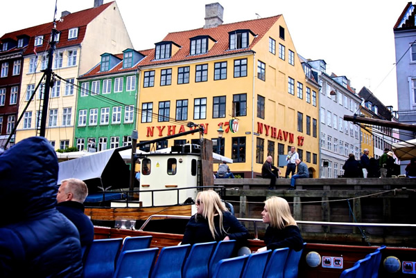 Canal tour in Copenhagen, Denmark.