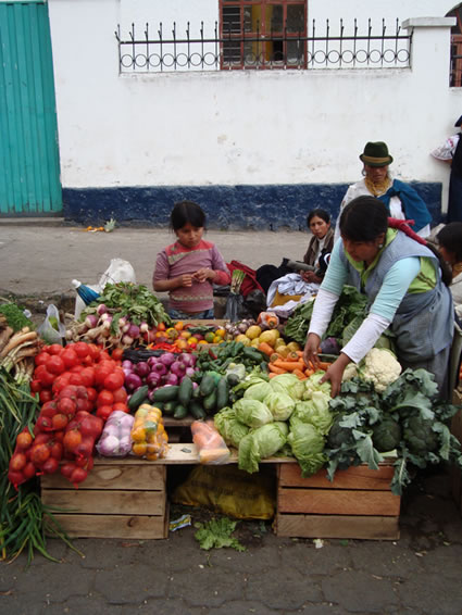 Street vendor in Quito