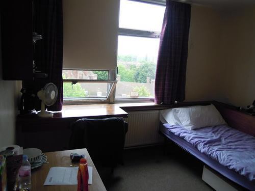 My room in a student housing flat in London