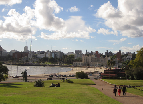 View of the Montevideo’s promenade