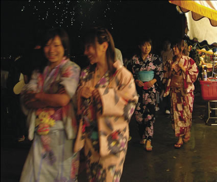 Women at Hanabi Festival in Japan.